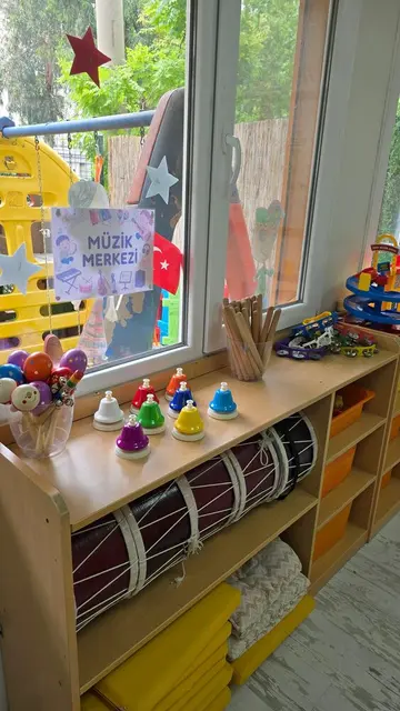 Müzik merkezi: davul, zil ve ritim çalgıları